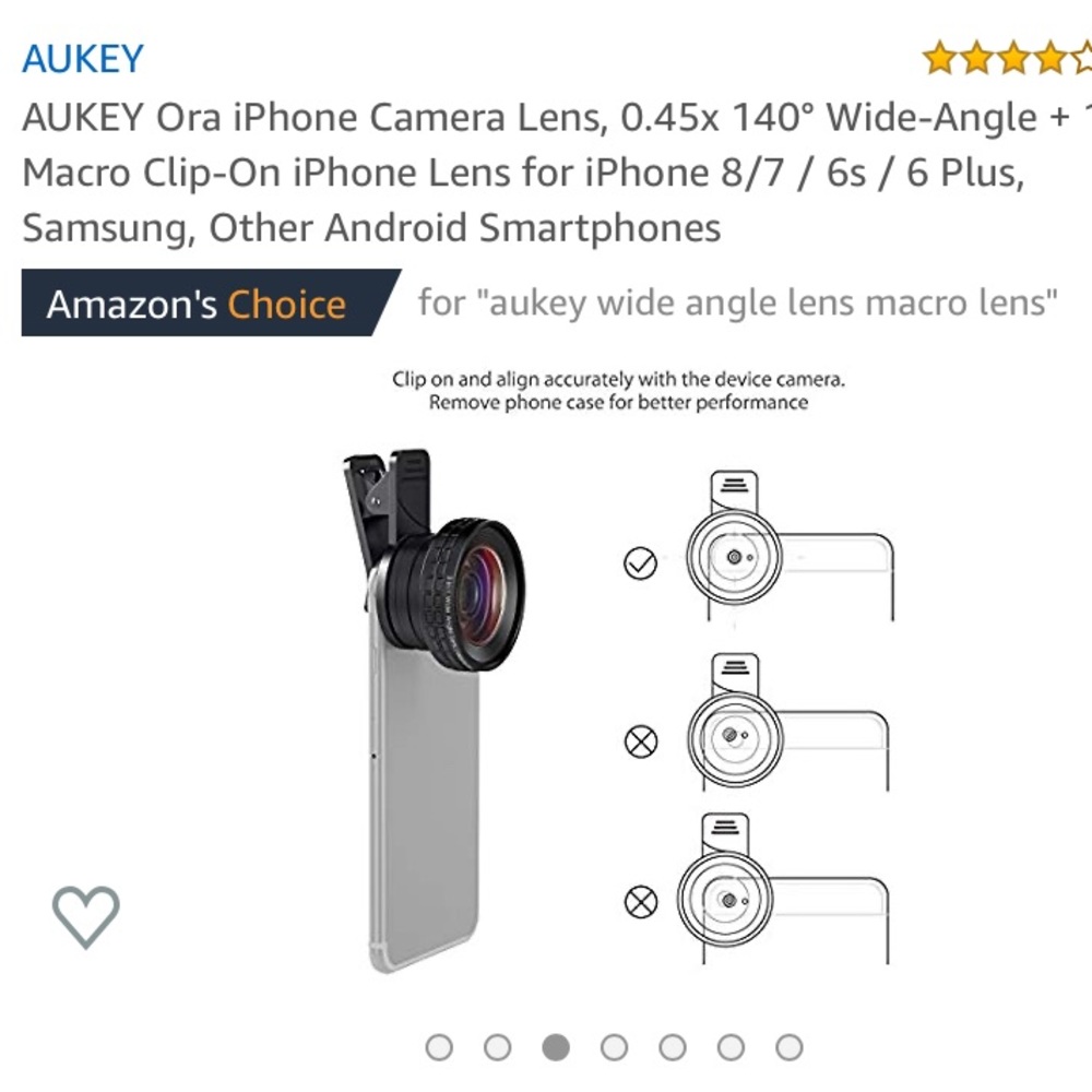 AUKEY Ora iPhone Camera Lens